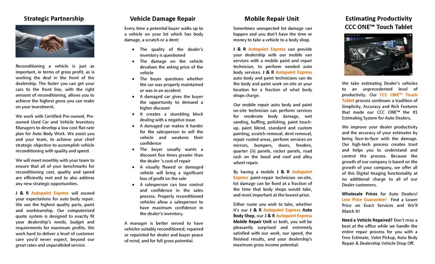 Auto Body Repair Manassas Va J And R Dealers Auto Body Repair